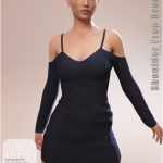 Shoulder Free Dress for Genesis 8 Females Shoulder Free Dress for Genesis 8 Females
