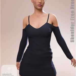 Shoulder Free Dress for Genesis 8 Females Shoulder Free Dress for Genesis 8 Females