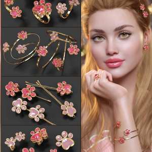 VRV Emily Jewelry for Genesis 9, 8.1, and 8 Females VRV Emily Jewelry for Genesis 9, 8.1, and 8 Females