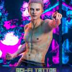 SciFi Tattoos for Genesis 8 Males SciFi Tattoos for Genesis 8 Males