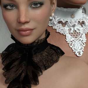 Neck Romance Collars for Genesis 8 and 8.1 Females Neck Romance Collars for Genesis 8 and 8.1 Females