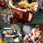 Z Street Fighting Shape and Couple Poses for Genesis 8 and 8.1 Z Street Fighting Shape and Couple Poses for Genesis 8 and 8.1