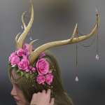 Antler Headdress for Genesis 8 and 8.1 Females and Genesis 9 Antler Headdress for Genesis 8 and 8.1 Females and Genesis 9