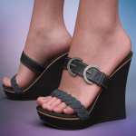 Rina Wedge High Heel Shoes for Genesis 9 and 8 Female Rina Wedge High Heel Shoes for Genesis 9 and 8 Female