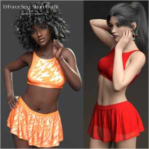 D-Force Sexy Skort Outfit for G8F and G8.1F D-Force Sexy Skort Outfit for G8F and G8.1F