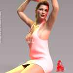 Racerback Sleep Tank for Genesis 8 Females Racerback Sleep Tank for Genesis 8 Females