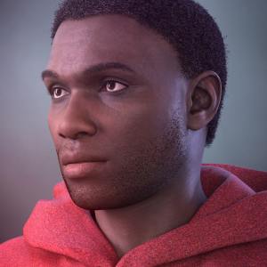 Tyler Curly Hair and Brows for Genesis 9 Tyler Curly Hair and Brows for Genesis 9