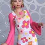 dForce Flower Power Outfit for Genesis 8 Female dForce Flower Power Outfit for Genesis 8 Female
