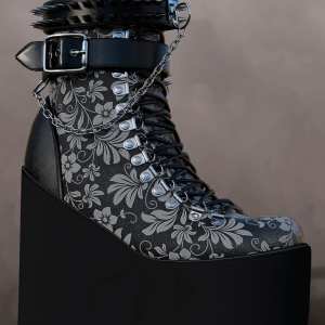 Punk Style Boots for Genesis 8 Females Punk Style Boots for Genesis 8 Females