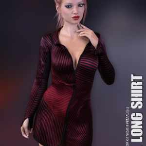 dForce XL Long Shirt for Genesis 8 Females dForce XL Long Shirt for Genesis 8 Females