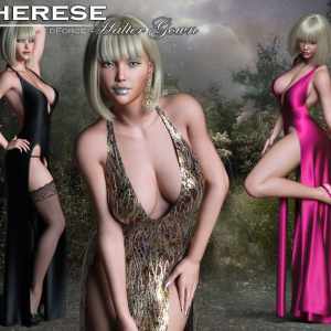 Therese Halter Gown for Genesis 8 Female Therese Halter Gown for Genesis 8 Female