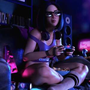 Gladys the Gamer for Genesis 8.1 Female Gladys the Gamer for Genesis 8.1 Female