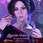 Dyeable MakeUp Set for Genesis 8 Female Dyeable MakeUp Set for Genesis 8 Female