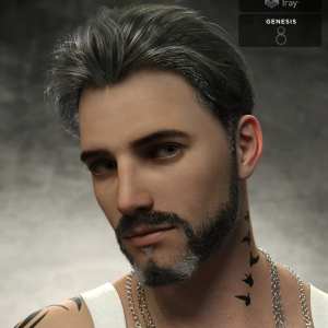 Yoan Mature Hair and Beard for Genesis 8 and 8.1 Males Yoan Mature Hair and Beard for Genesis 8 and 8.1 Males