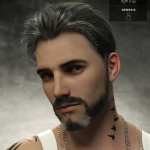 Yoan Mature Hair and Beard for Genesis 8 and 8.1 Males Yoan Mature Hair and Beard for Genesis 8 and 8.1 Males