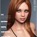 Sanni Hair for Genesis 3 and 8 Females Sanni Hair for Genesis 3 and 8 Females