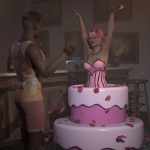 Popout Cake Props and Poses with dForce Rose Petals Popout Cake Props and Poses with dForce Rose Petals