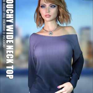 dForce Slouchy Wide Neck Top G8F dForce Slouchy Wide Neck Top G8F