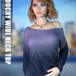 dForce Slouchy Wide Neck Top G8F dForce Slouchy Wide Neck Top G8F
