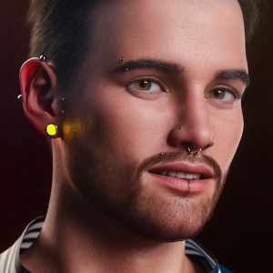 Vario Piercing for Genesis 8.1 Male Vario Piercing for Genesis 8.1 Male