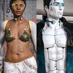 Holo torc and visor for DAZ Studio Iray G8F G8M Holo torc and visor for DAZ Studio Iray G8F G8M