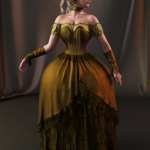 dForce Gown of Fantasy 7 for Genesis 9 dForce Gown of Fantasy 7 for Genesis 9