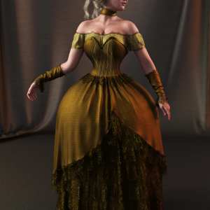 dForce Gown of Fantasy 7 for Genesis 9 dForce Gown of Fantasy 7 for Genesis 9