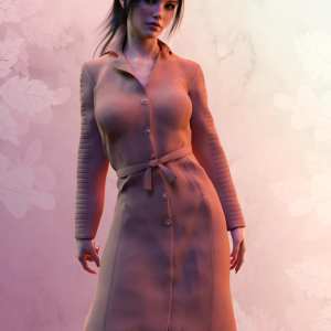 X-Fashion Trench Coat for Genesis 8 Female(s) X-Fashion Trench Coat for Genesis 8 Female(s)