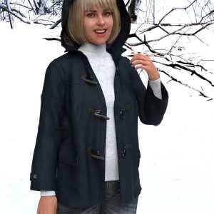 dForce KM Duffle Coat for Genesis 8 Females dForce KM Duffle Coat for Genesis 8 Females