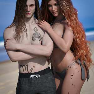 Scorpio Zodiac Tattoo for Genesis 8.1 Scorpio Zodiac Tattoo for Genesis 8.1