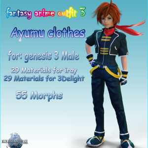 Fantasy-Anime-Outfit 3 _ Ayumu clothes_ for G3 Fantasy-Anime-Outfit 3 _ Ayumu clothes_ for G3