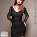Long Sleeve Lace Dress for Genesis 8 Female(s)Repost Long Sleeve Lace Dress for Genesis 8 Female(s)Repost