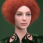 Cordiform Hair for Genesis 8 Female Cordiform Hair for Genesis 8 Female