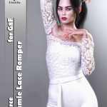 JMR dForce Simmie Lace Romper for G8F JMR dForce Simmie Lace Romper for G8F