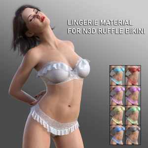 Lingerie Material for N3D Ruffle Bikini Lingerie Material for N3D Ruffle Bikini