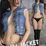Denim Vest for Genesis 3 Females Denim Vest for Genesis 3 Females