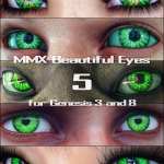 MMX Beautiful Eyes 5 for Genesis 3, 8, and 8.1 MMX Beautiful Eyes 5 for Genesis 3, 8, and 8.1