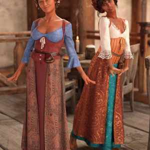 dForce Medieval Barmaid Textures : Weary dForce Medieval Barmaid Textures : Weary