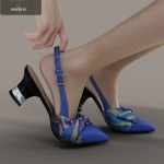 Jiwoo Sling Back Heels for Genesis 8 Female(s) Jiwoo Sling Back Heels for Genesis 8 Female(s)