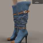 Jiwoo Denim Boots for Genesis 8 Female(s) Jiwoo Denim Boots for Genesis 8 Female(s)