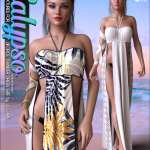 Calypso Textures for dForce Thunder Dress G8F Calypso Textures for dForce Thunder Dress G8F