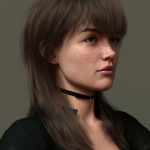 Long Mullet Style Hair for Genesis 9 Long Mullet Style Hair for Genesis 9