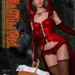 dForce Little Miss Red Outfit for Genesis 8 and 8.1 Females dForce Little Miss Red Outfit for Genesis 8 and 8.1 Females