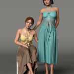 dForce MK Halter Crop Top Long Skirt for Genesis 9 dForce MK Halter Crop Top Long Skirt for Genesis 9