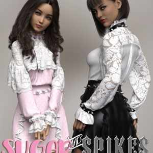 Sugar and Spikes dForce dress for Genesis 8 Females Sugar and Spikes dForce dress for Genesis 8 Females