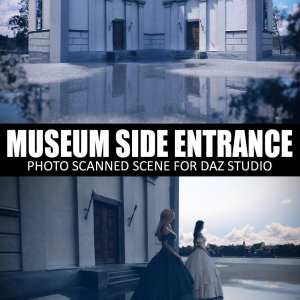 Museum Side Entrance – Photo Scanned Scene Museum Side Entrance – Photo Scanned Scene