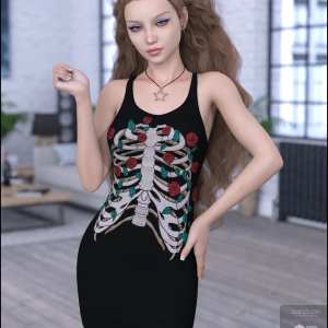 dForce Tanked Dress for Genesis 8 Female(s) dForce Tanked Dress for Genesis 8 Female(s)