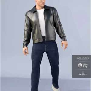 dForce HnC Leather Jacket Outfit for Genesis 8 Males dForce HnC Leather Jacket Outfit for Genesis 8 Males