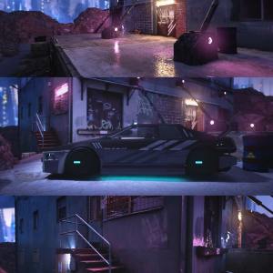 Cyberpunk Trashed Corner Cyberpunk Trashed Corner