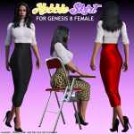 dForce Hobble Skirt For G8F dForce Hobble Skirt For G8F